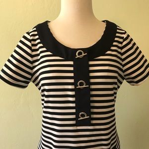 Premise Black and White Dress